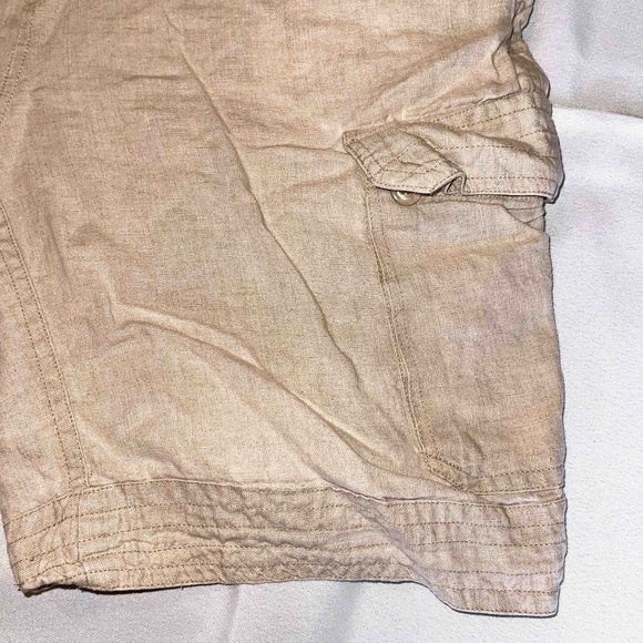 Island Importer Linen Cargo Shorts Men's Med - Picture 4 of 12